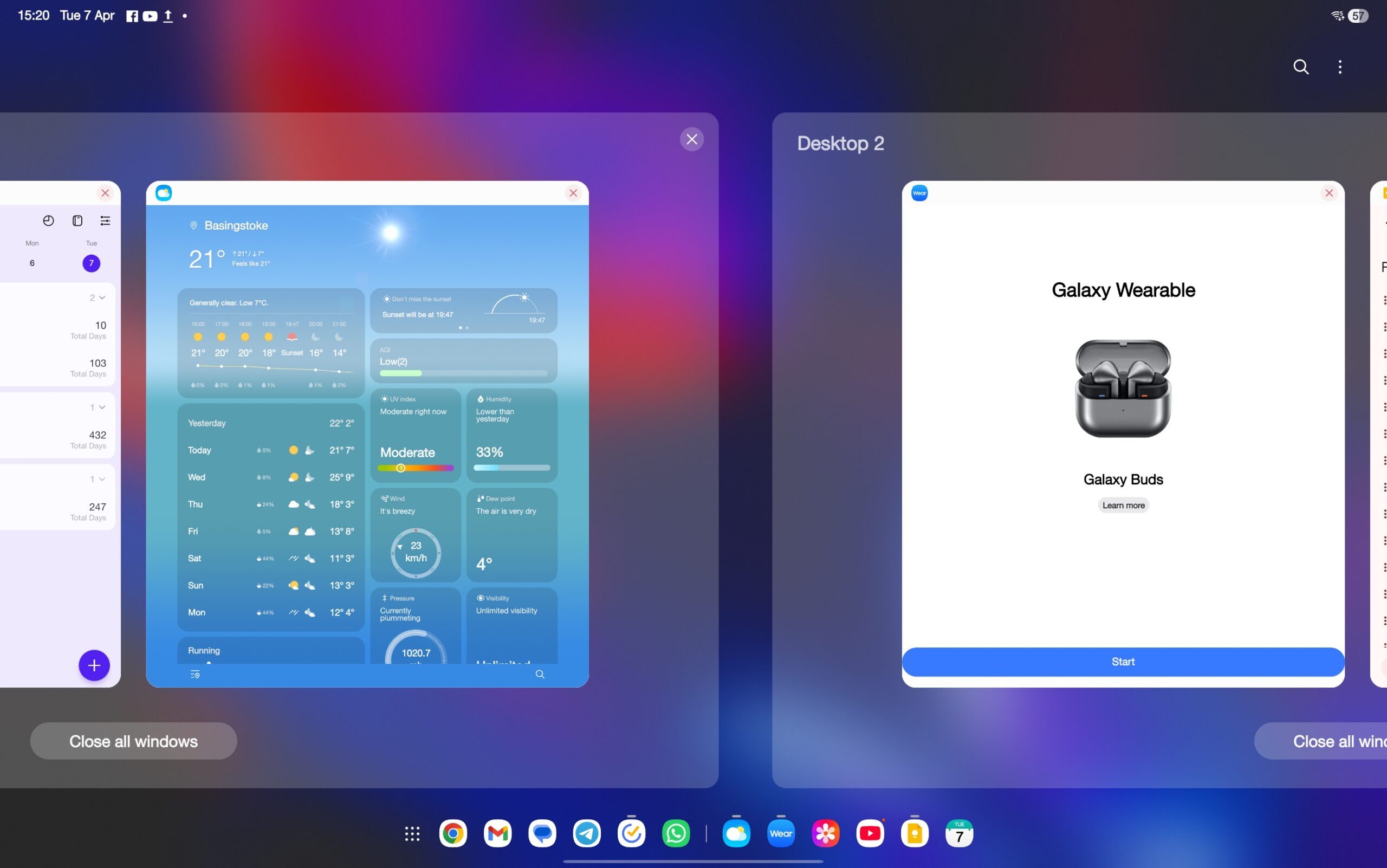 Multitarefa de tablet One UI 8 (4)