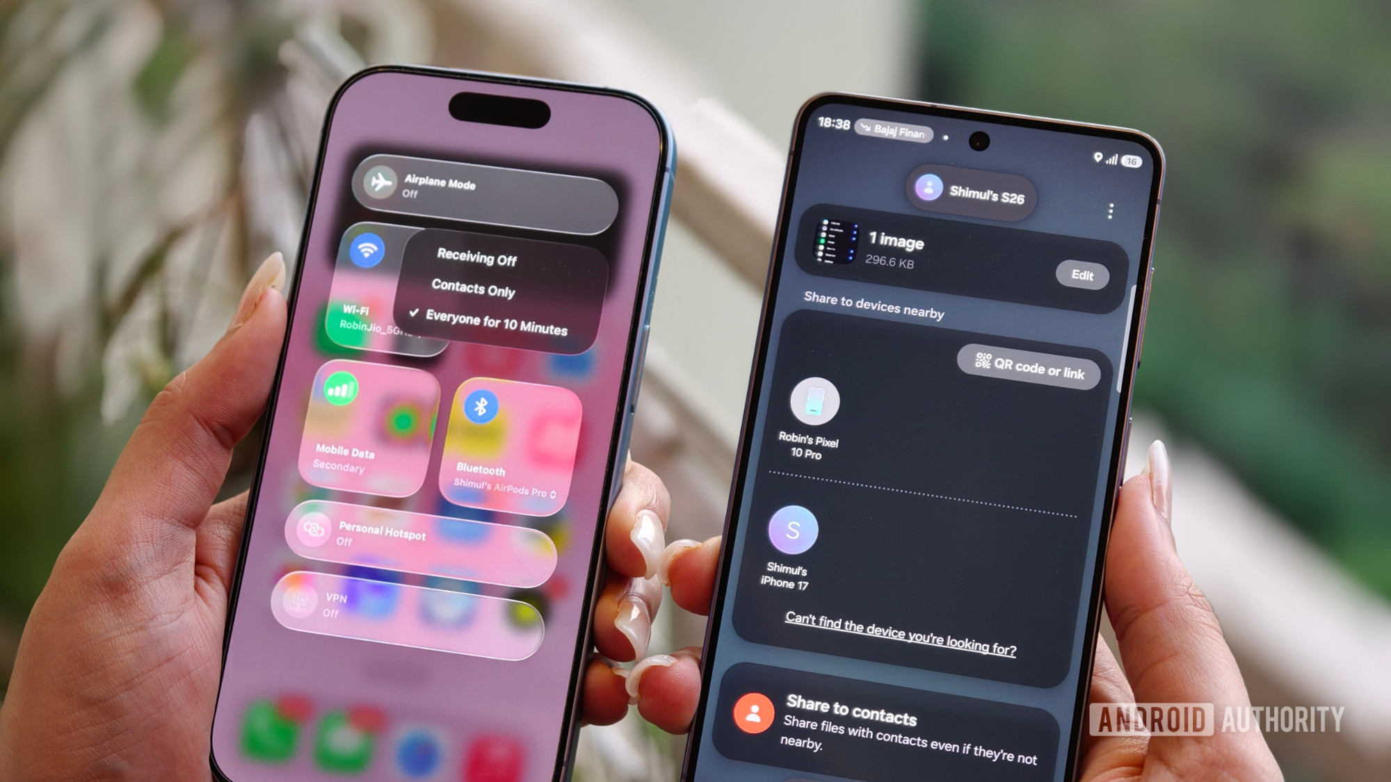 Transferindo arquivos do Galaxy S26 para o iPhone 17