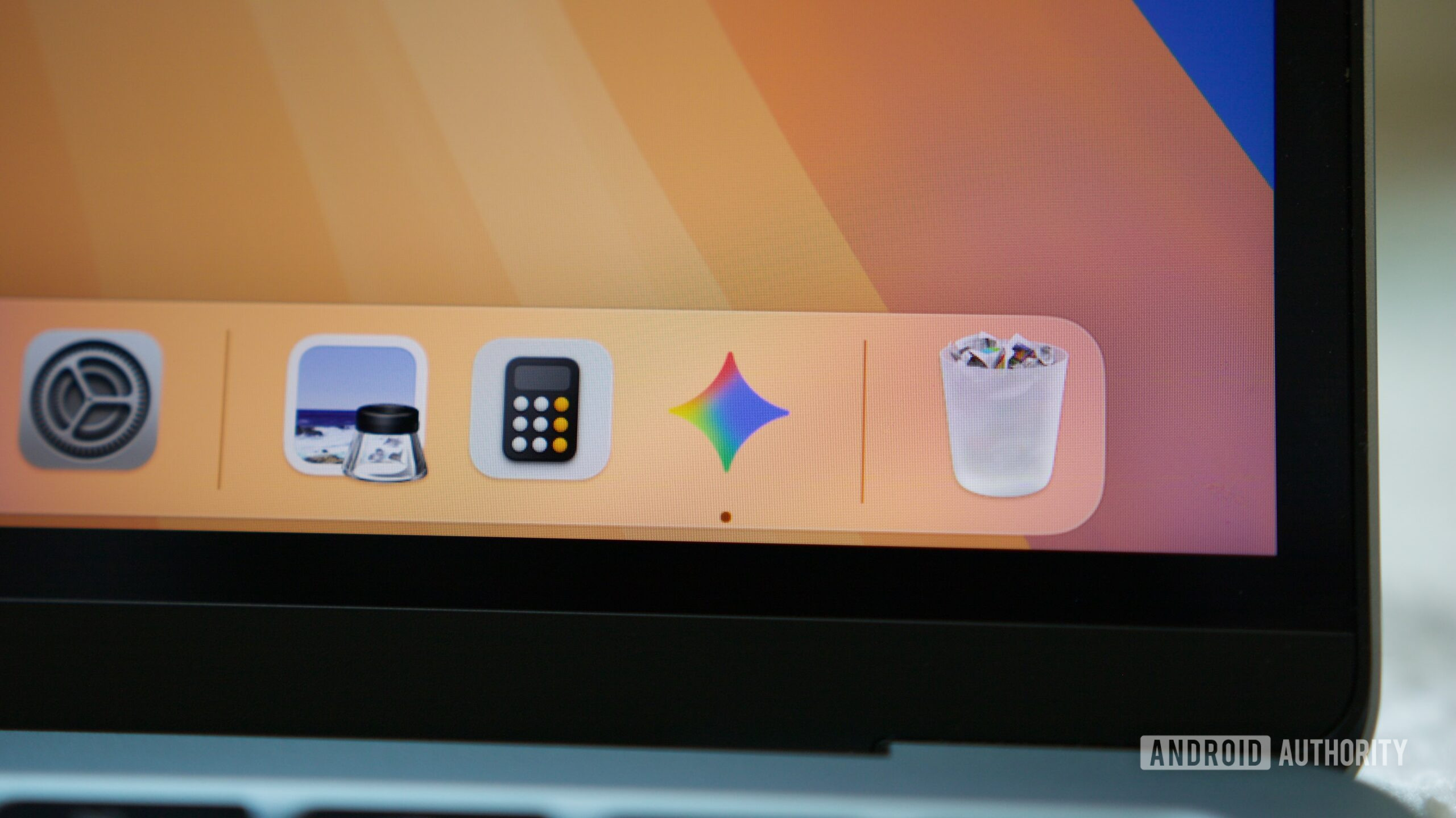 Ícone do aplicativo Gemini em um Mac.