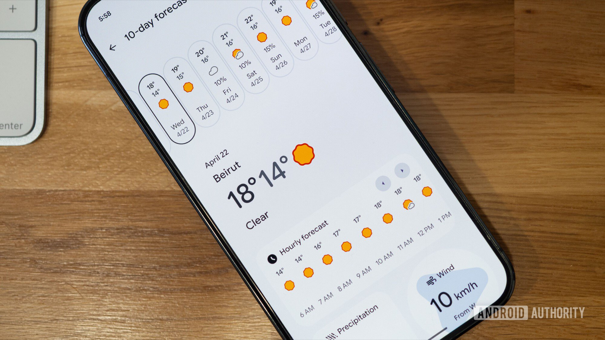 previsão do tempo do google pixel para 10 dias