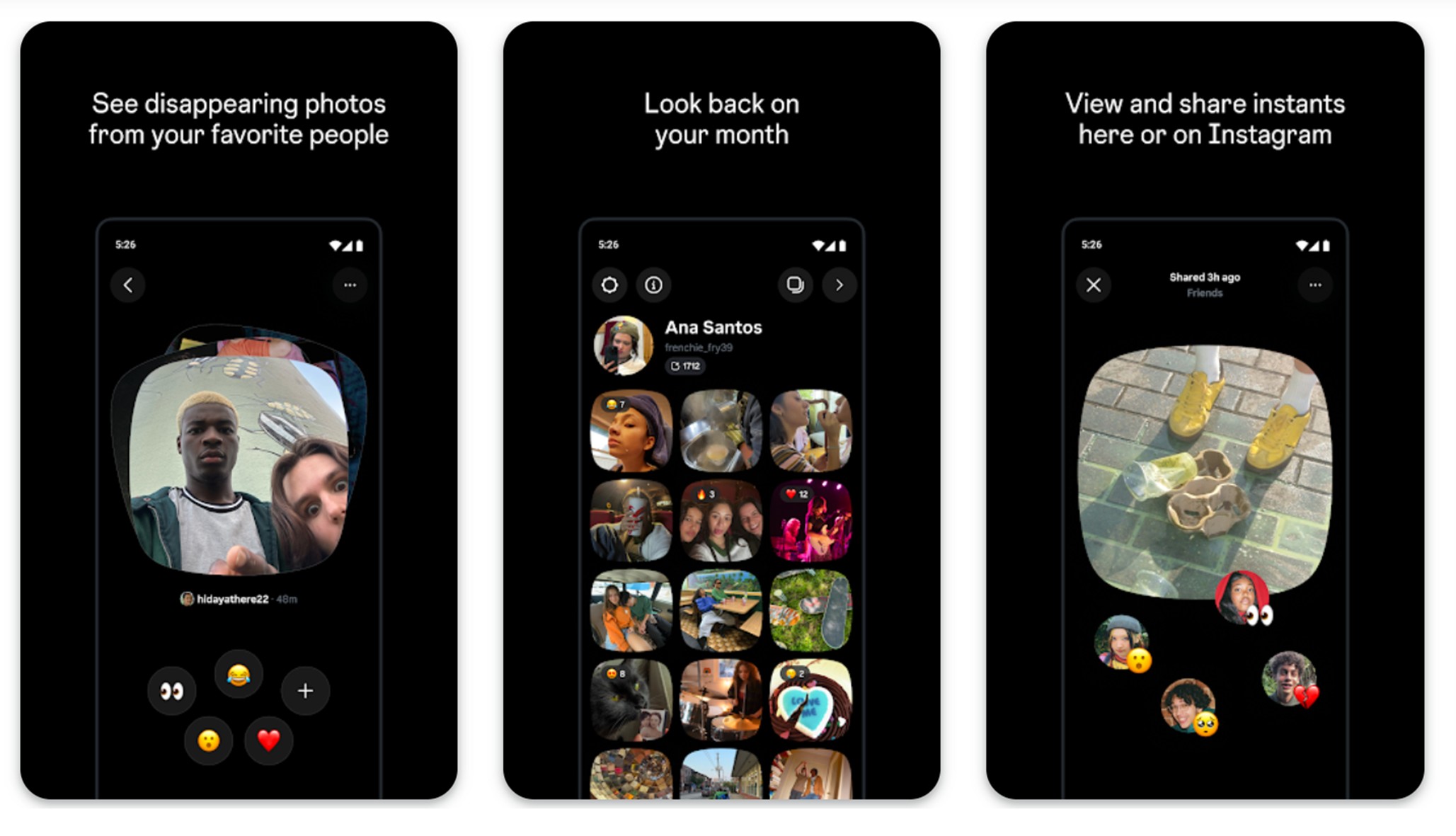 Aplicativo Instagram Instants Play Store