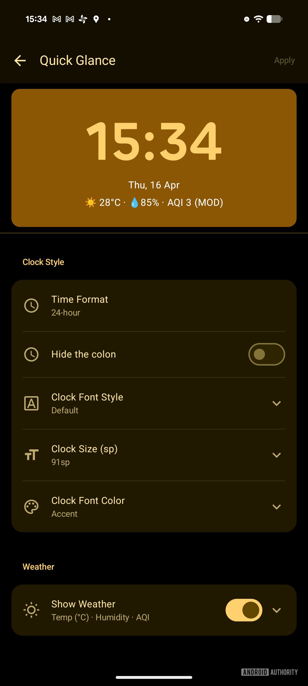 key launcher android launcher captura de tela configurações de visão rápida 2 013