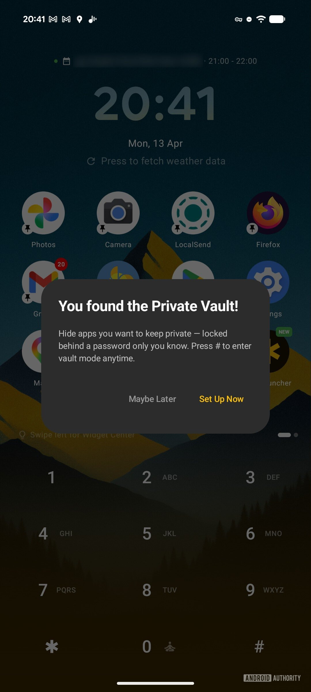 key launcher android launcher captura de tela cofre privado 001
