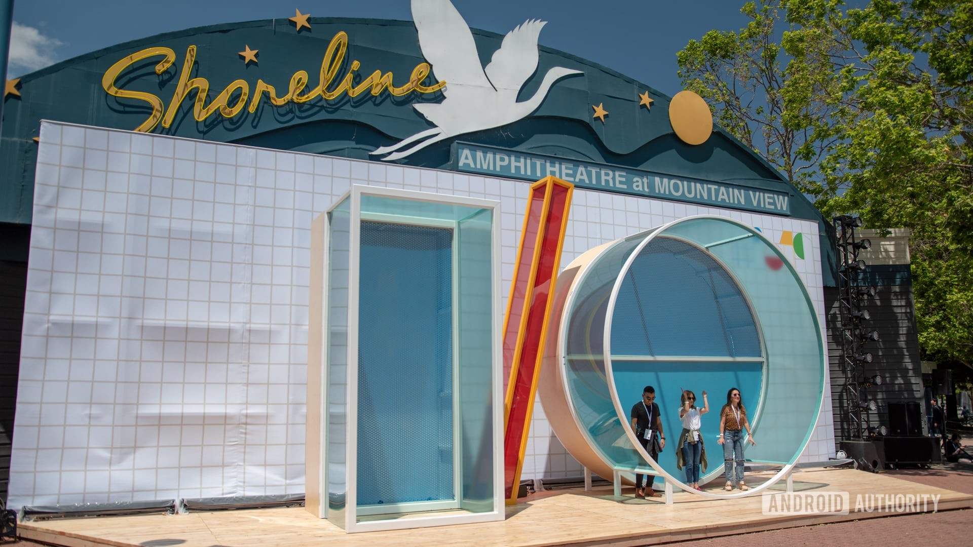 Placa costeira do Google I/O 2019