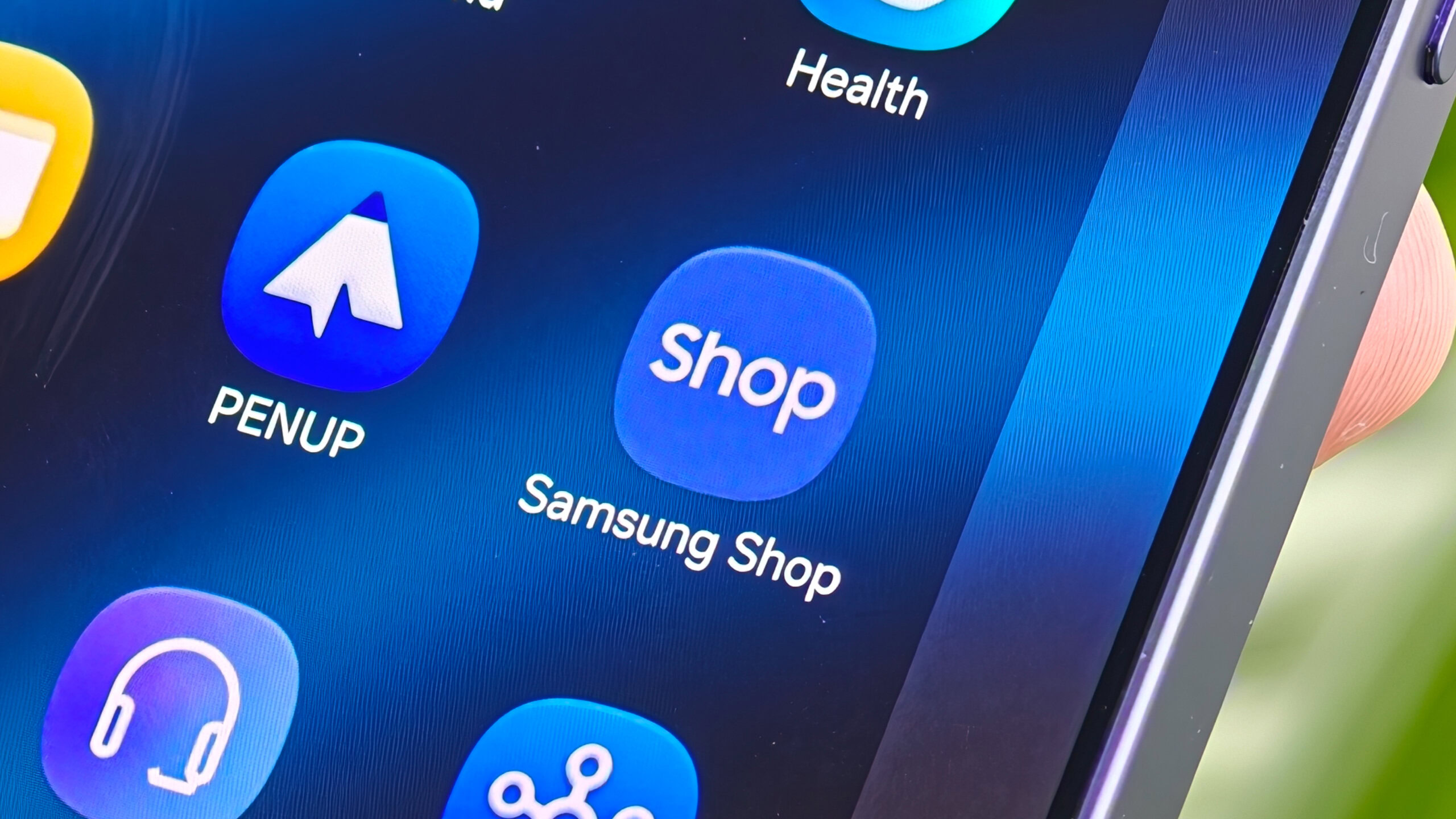 Logotipo do aplicativo Samsung Shop no Galaxy S26 Ultra