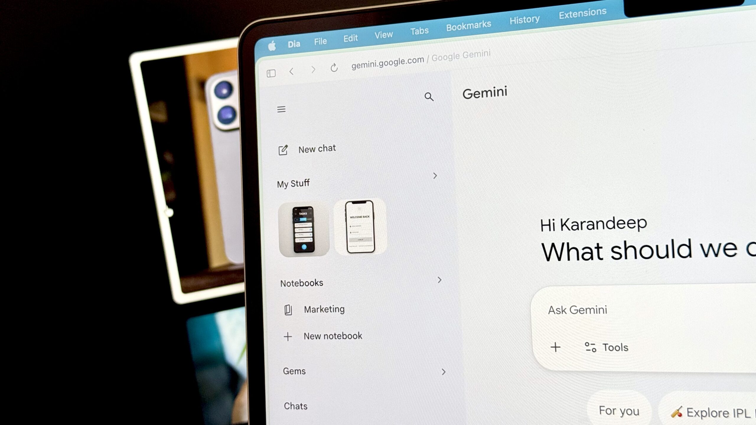 Cadernos Gemini na web