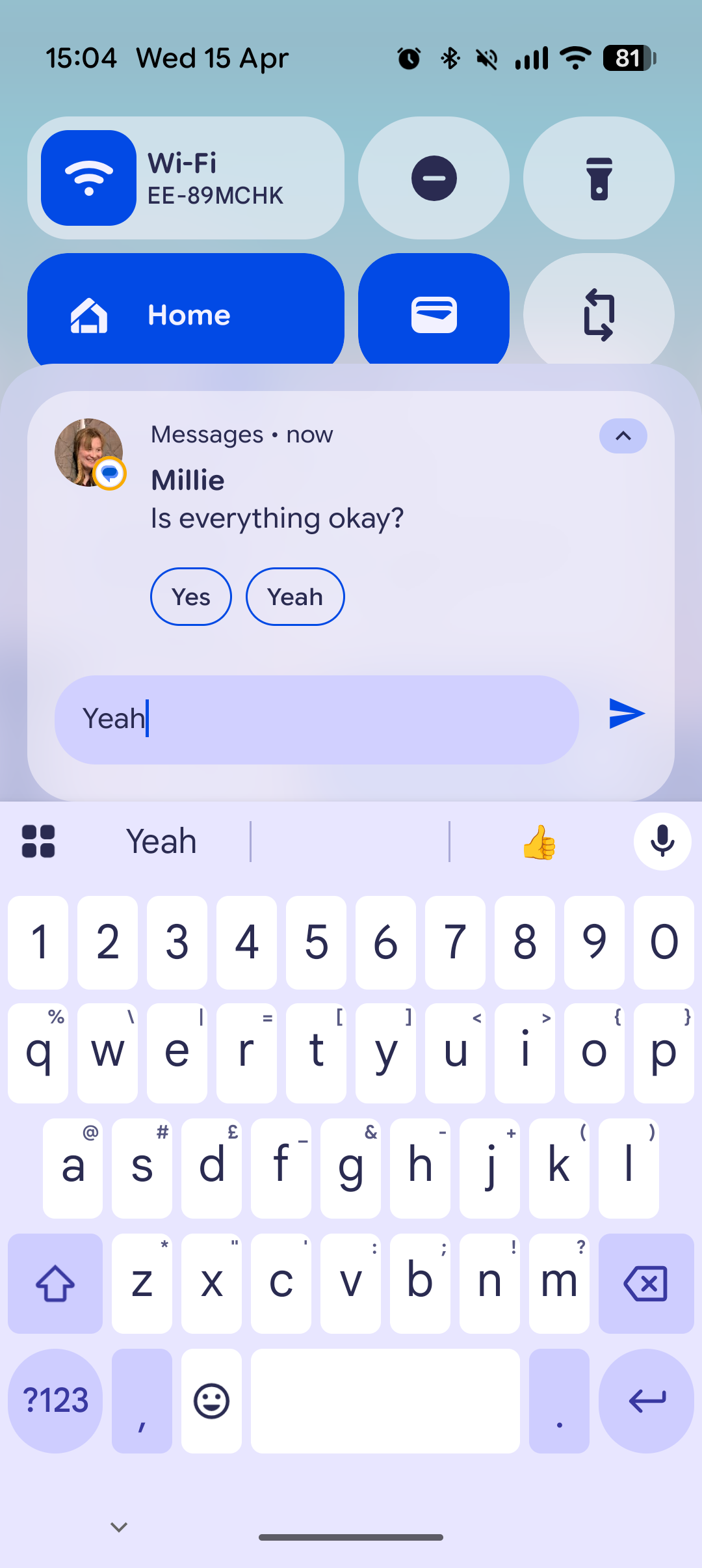 Respostas inteligentes do Android 17 (2)