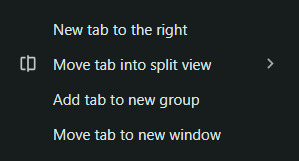 Visualização dividida do Chrome