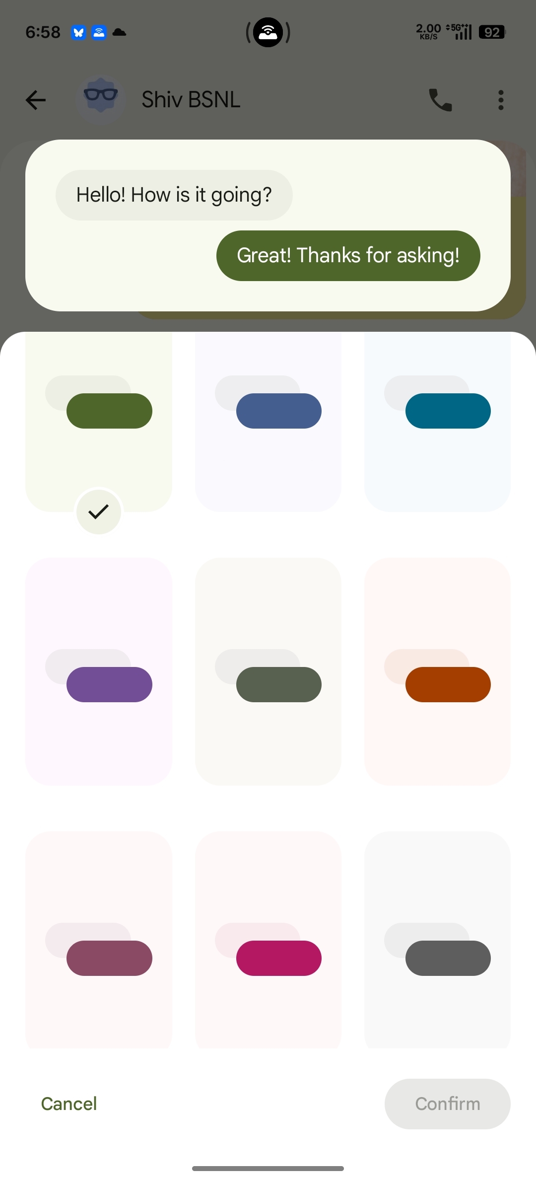 Mensagens do Google mudam de cor Mensagens do Google mudam de cor