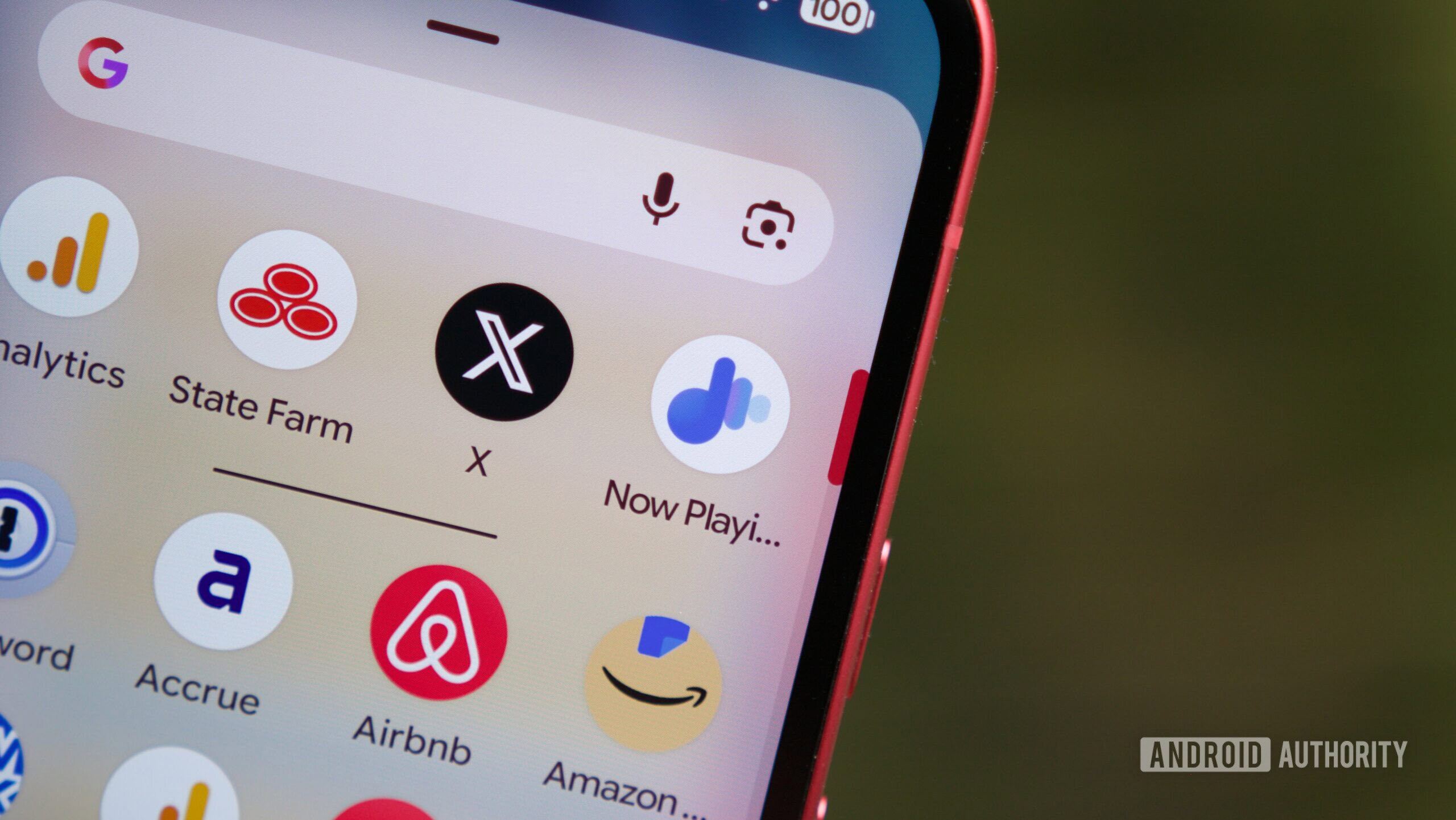 google pixel agora jogando app hero 3 O ícone do aplicativo Now Playing em um smartphone Pixel.