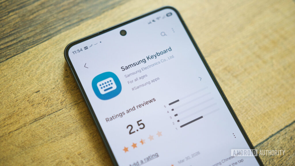 Tentei usar o teclado Samsung novamente e ainda é lixo quente